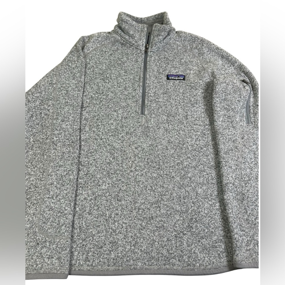 PATAGONIA Better Sweater 1/4‎ Zip Fleece Pullover Gray Heather Women Med